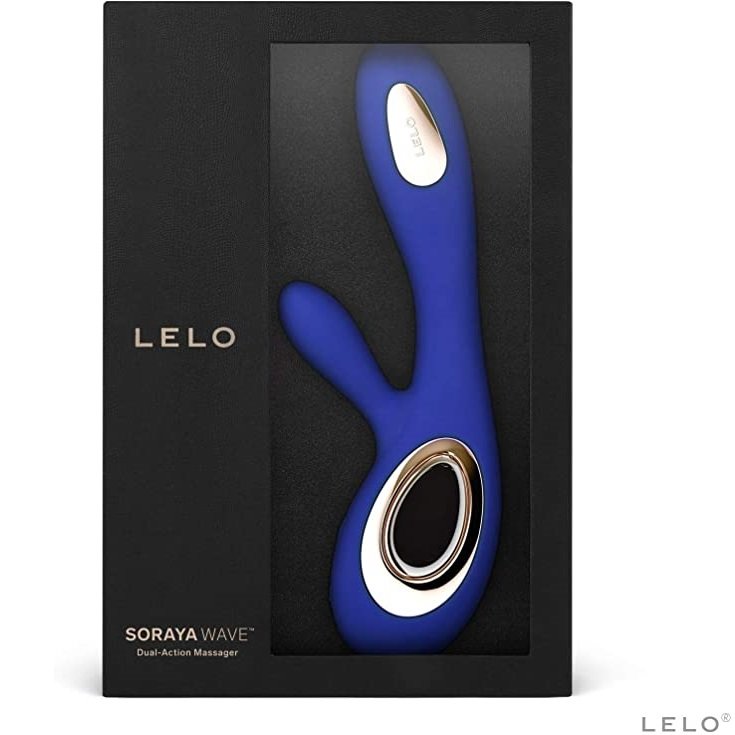 Lelo Soraya Wave Rechargeable Rabbit Vibrator Midnight Blue