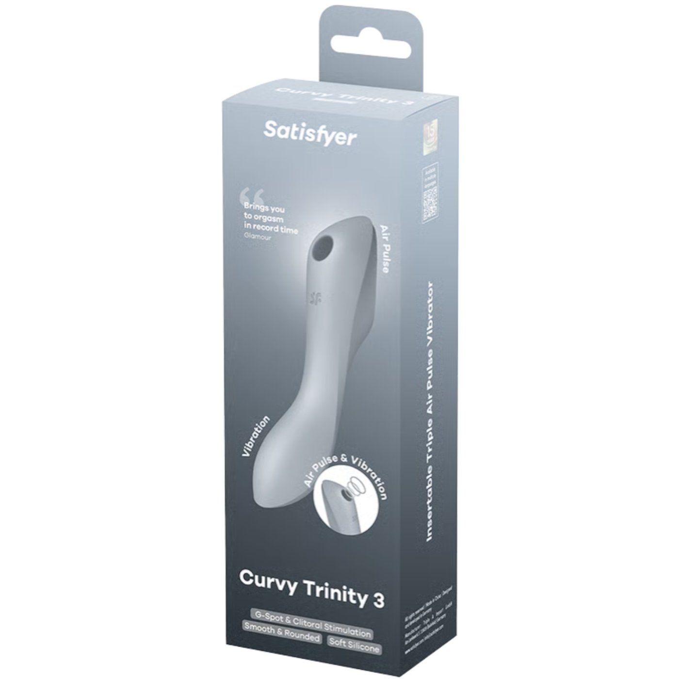 Satisfyer Curvy Trinity 3 Clitoral Stimulator & G Spot Vibrator