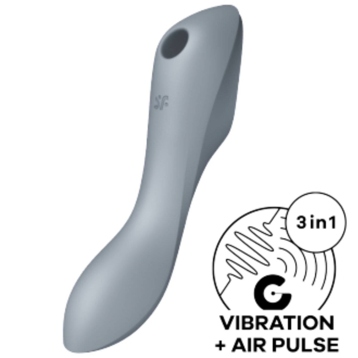 Satisfyer Curvy Trinity 3 Clitoral Stimulator &amp; G Spot Vibrator