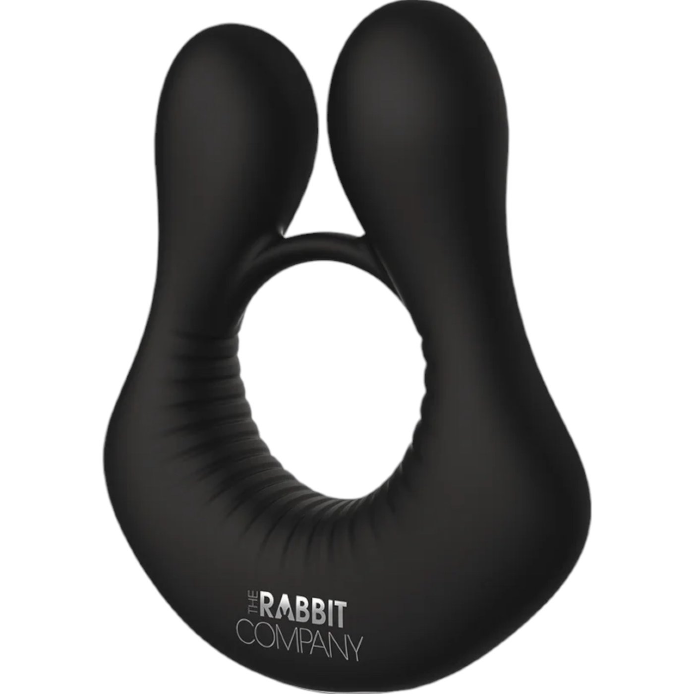 The Rabbit Company The Deluxe Rabbit Rechargeable Vibrating Cock Ring Black