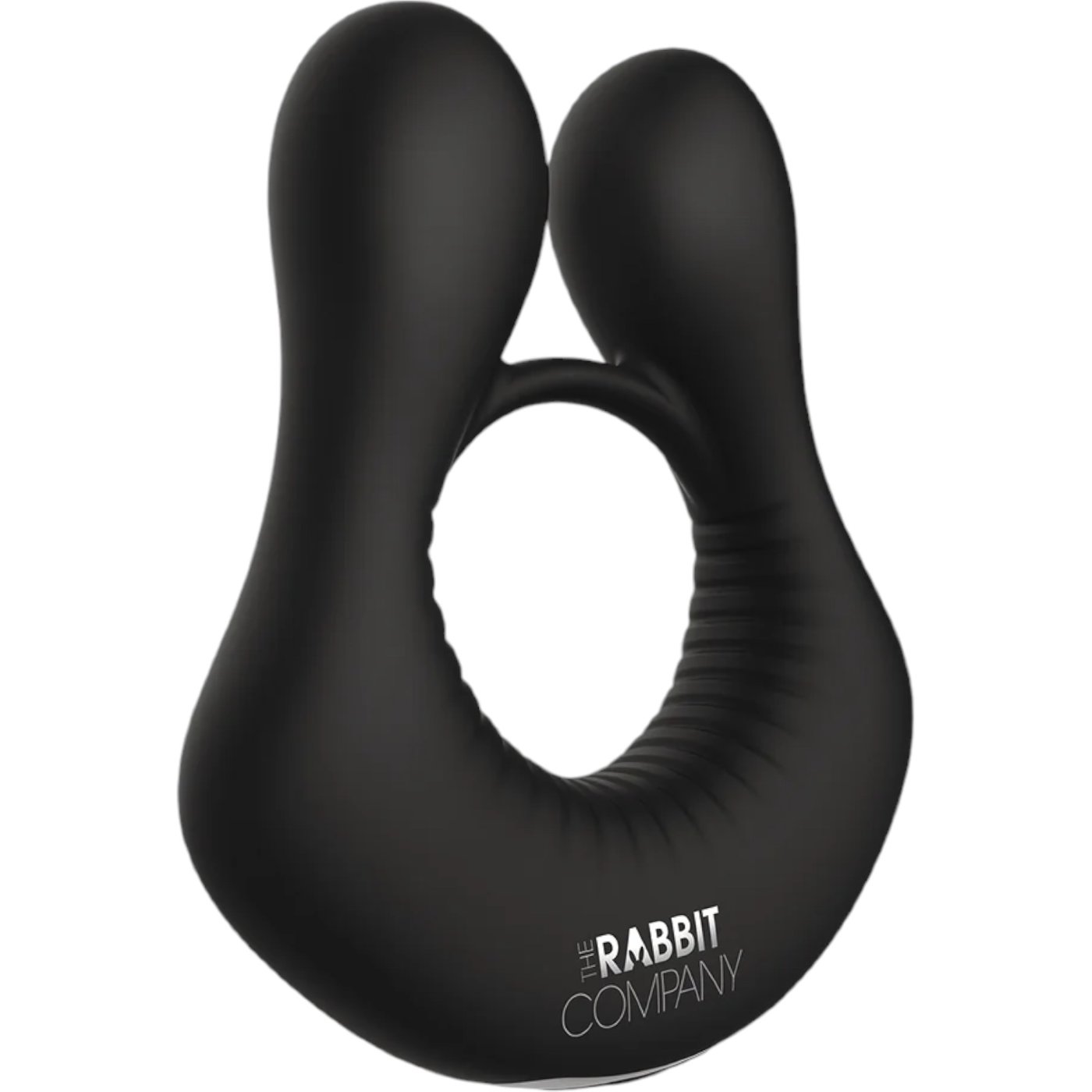 The Rabbit Company The Deluxe Rabbit Rechargeable Vibrating Cock Ring Black