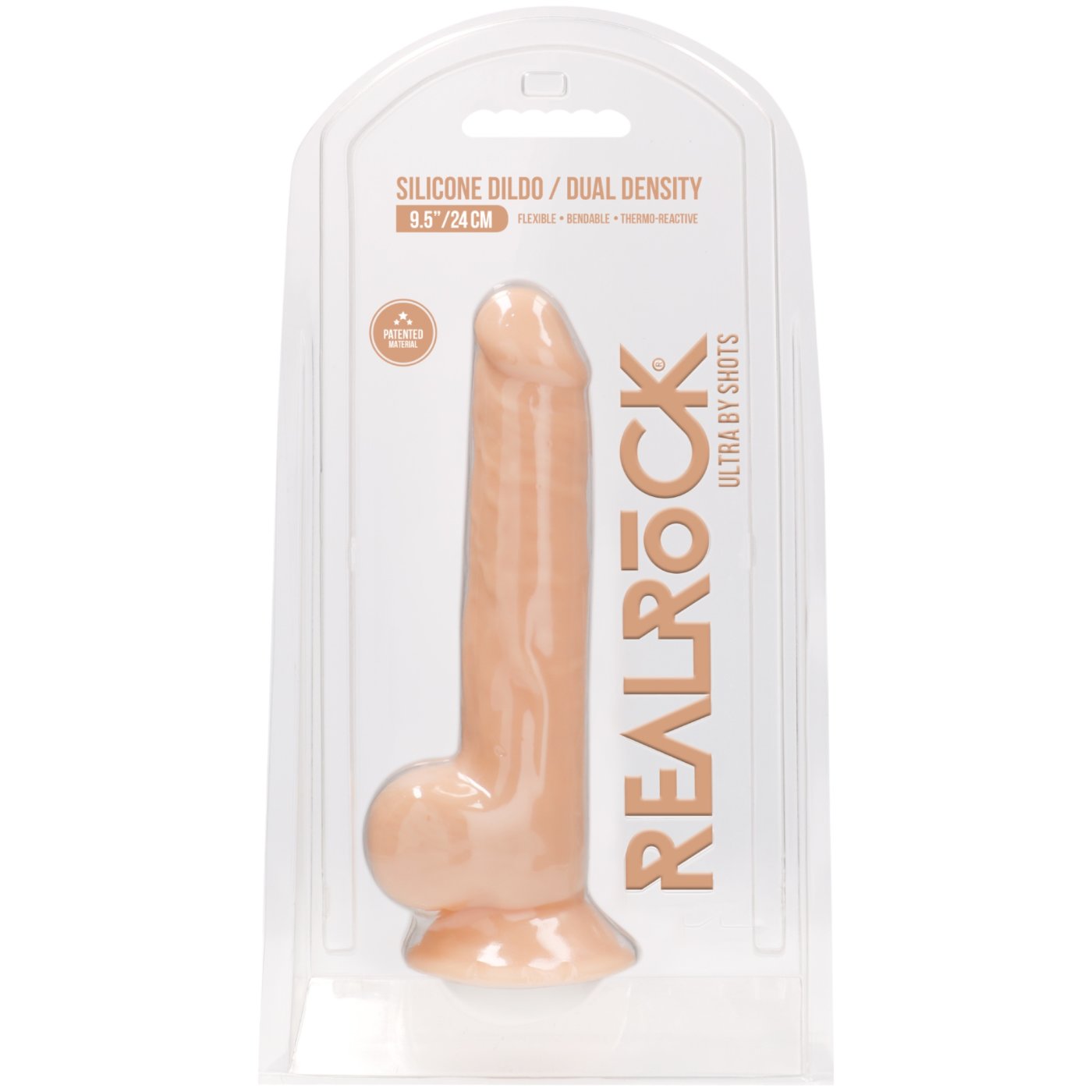 RealRock Realistic Silicone Dildo with Balls 9.5 Inch