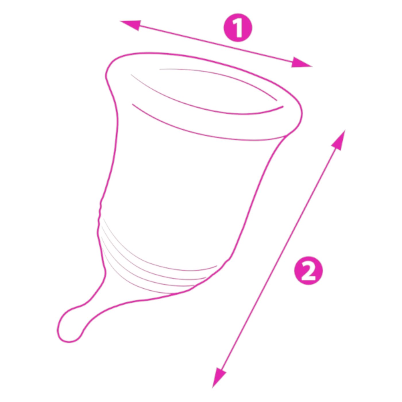 Femintimate New Eve Menstrual Cup with Curved Stem Medium