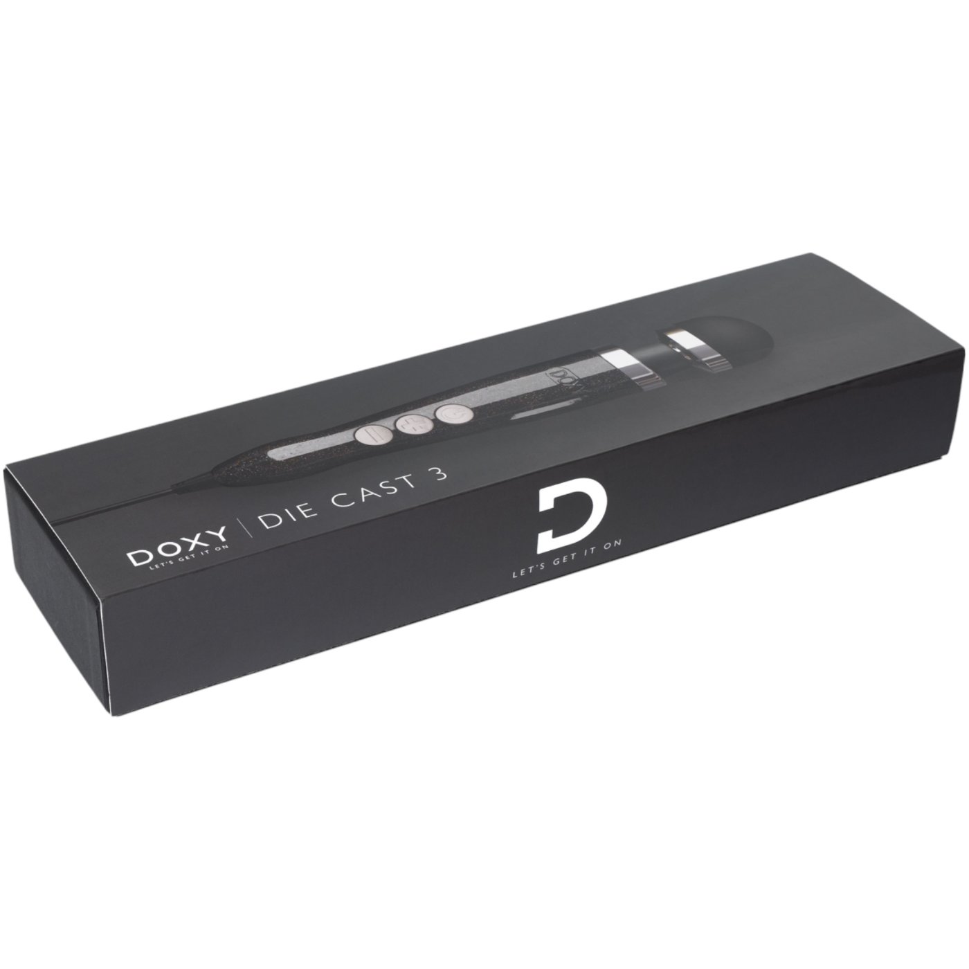 Doxy Die Cast 3 Wand Massager Disco Black