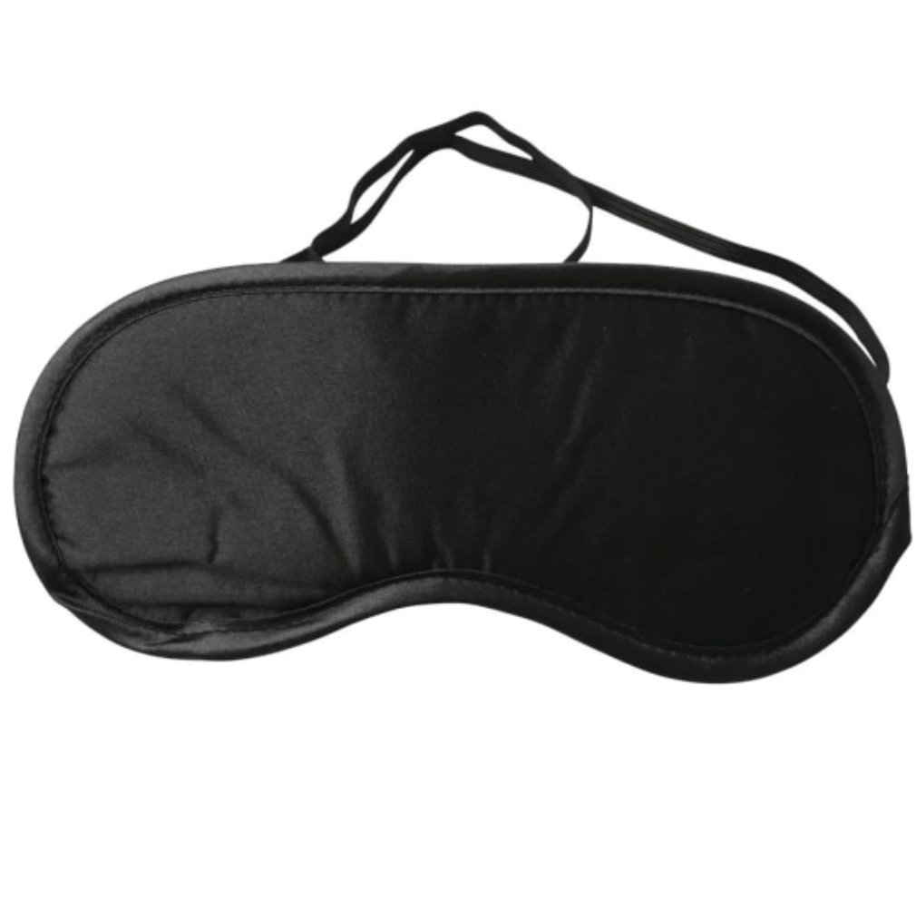 S&amp;M Satin Blindfold Black
