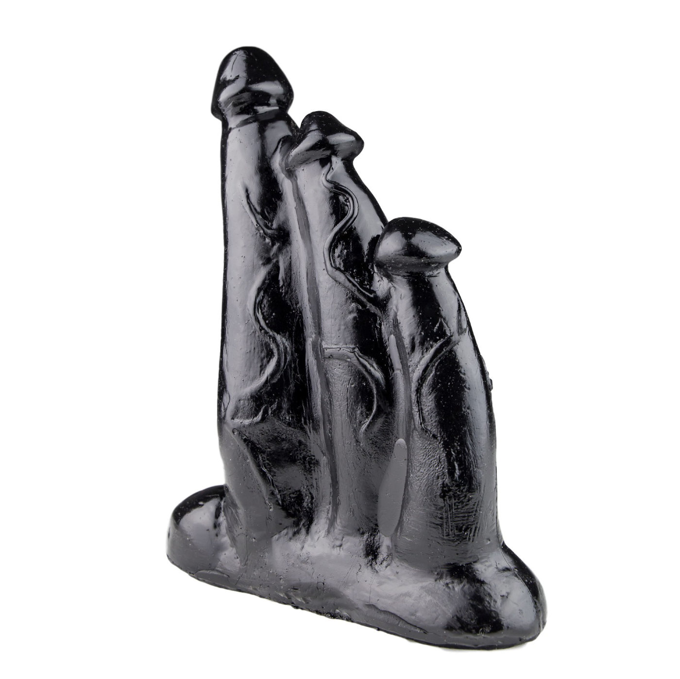 Xtrem Mission Triplicate 10 Inch Triple Black Dildo