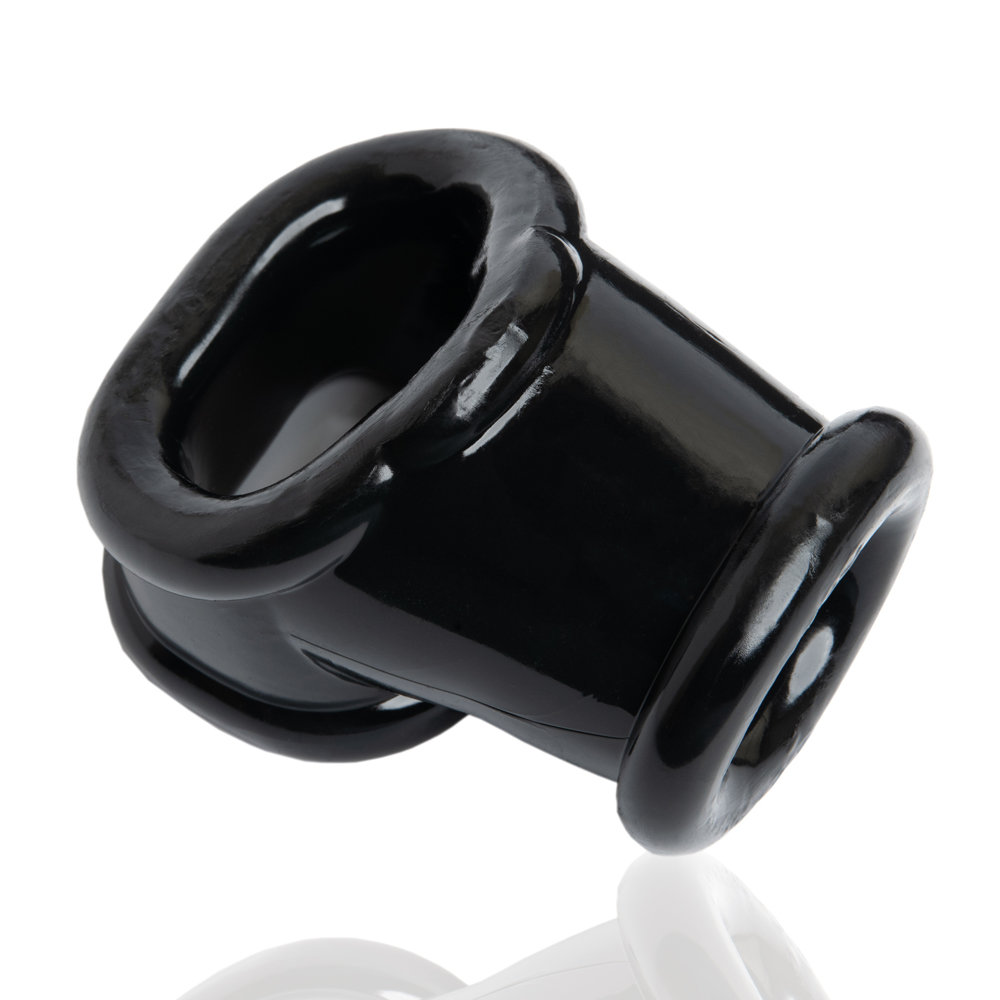 Oxballs Powerballs Cocksling Cock Ring & Ball Stretcher Black