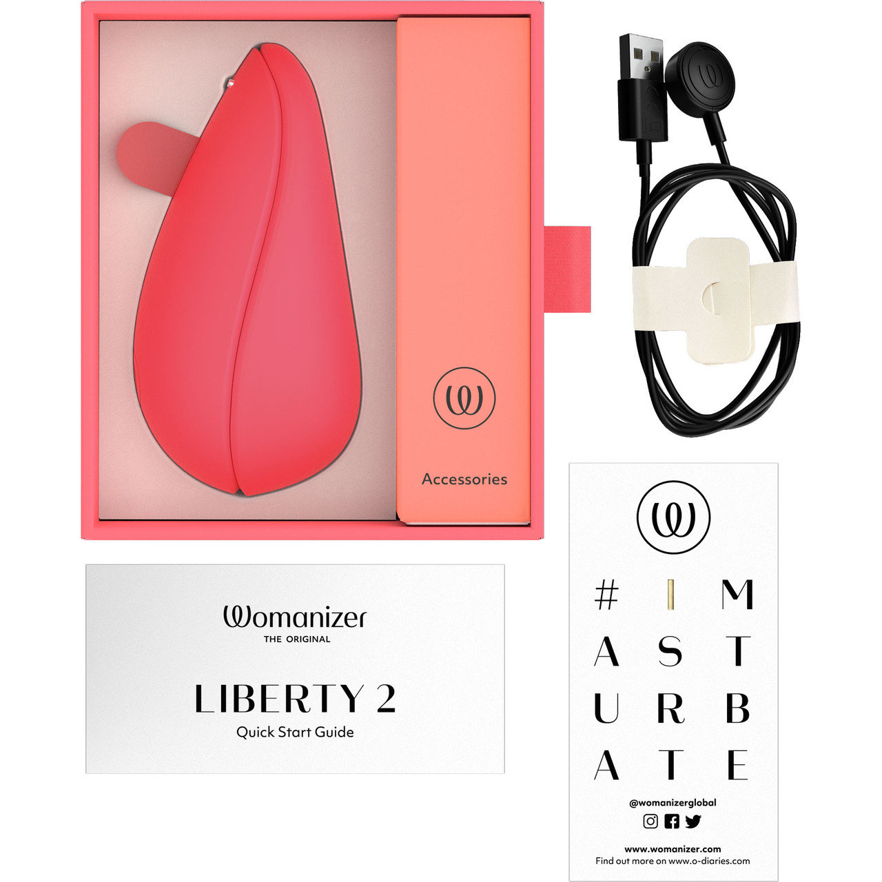 Womanizer Liberty 2 Rechargeable Travel Clitoral Suction Vibrator