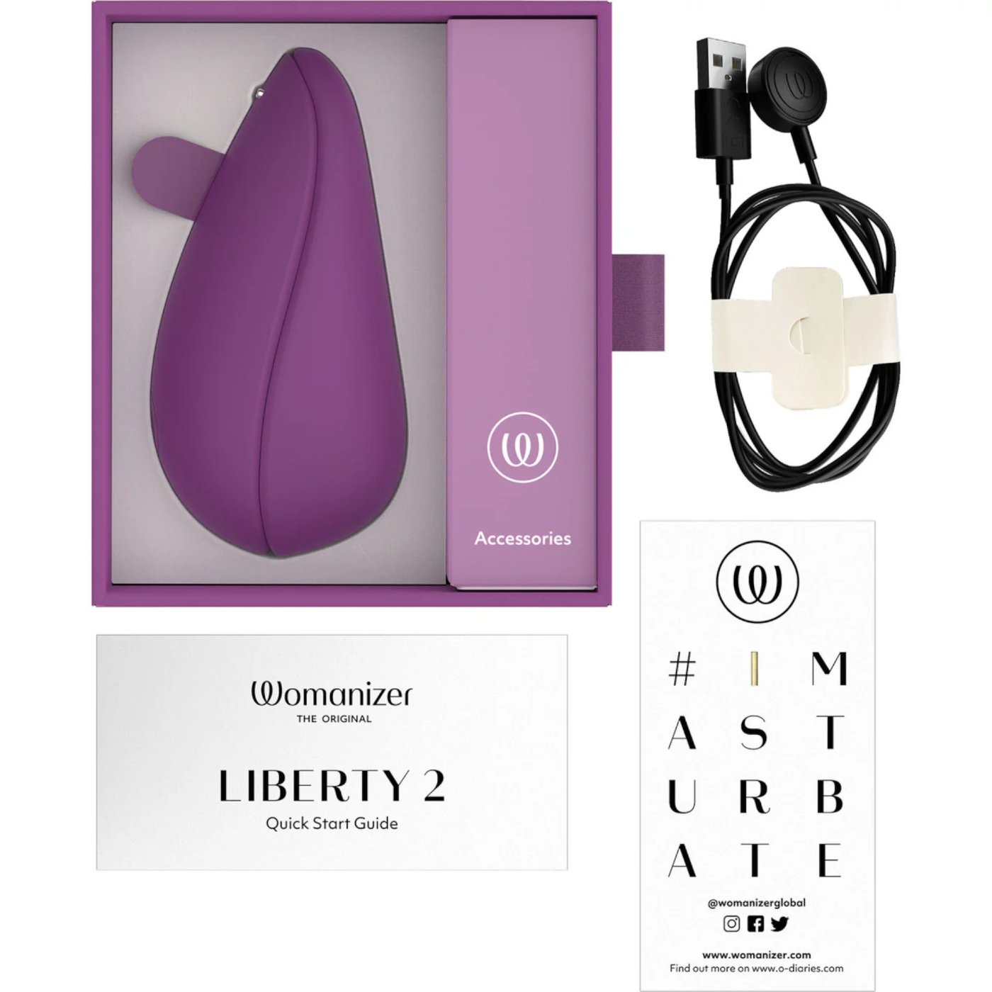 Womanizer Liberty 2 Rechargeable Travel Clitoral Suction Vibrator