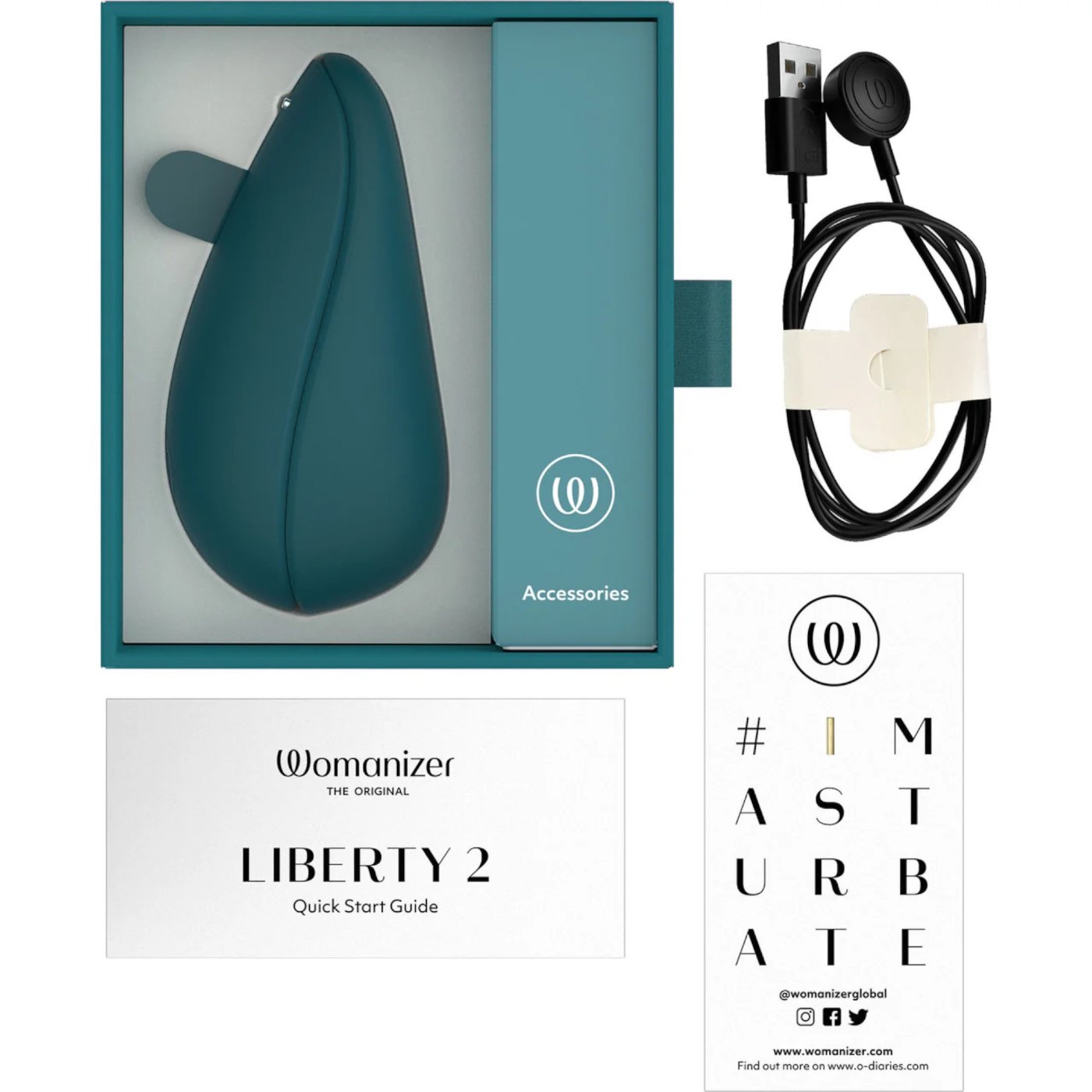 Womanizer Liberty 2 Rechargeable Travel Clitoral Suction Vibrator