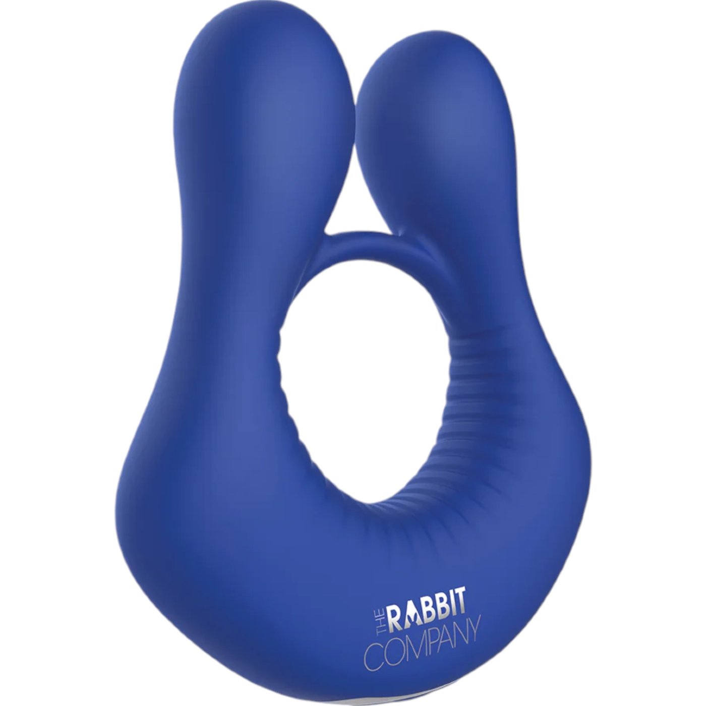 The Rabbit Company The Deluxe Rabbit Rechargeable Vibrating Cock Ring Blue