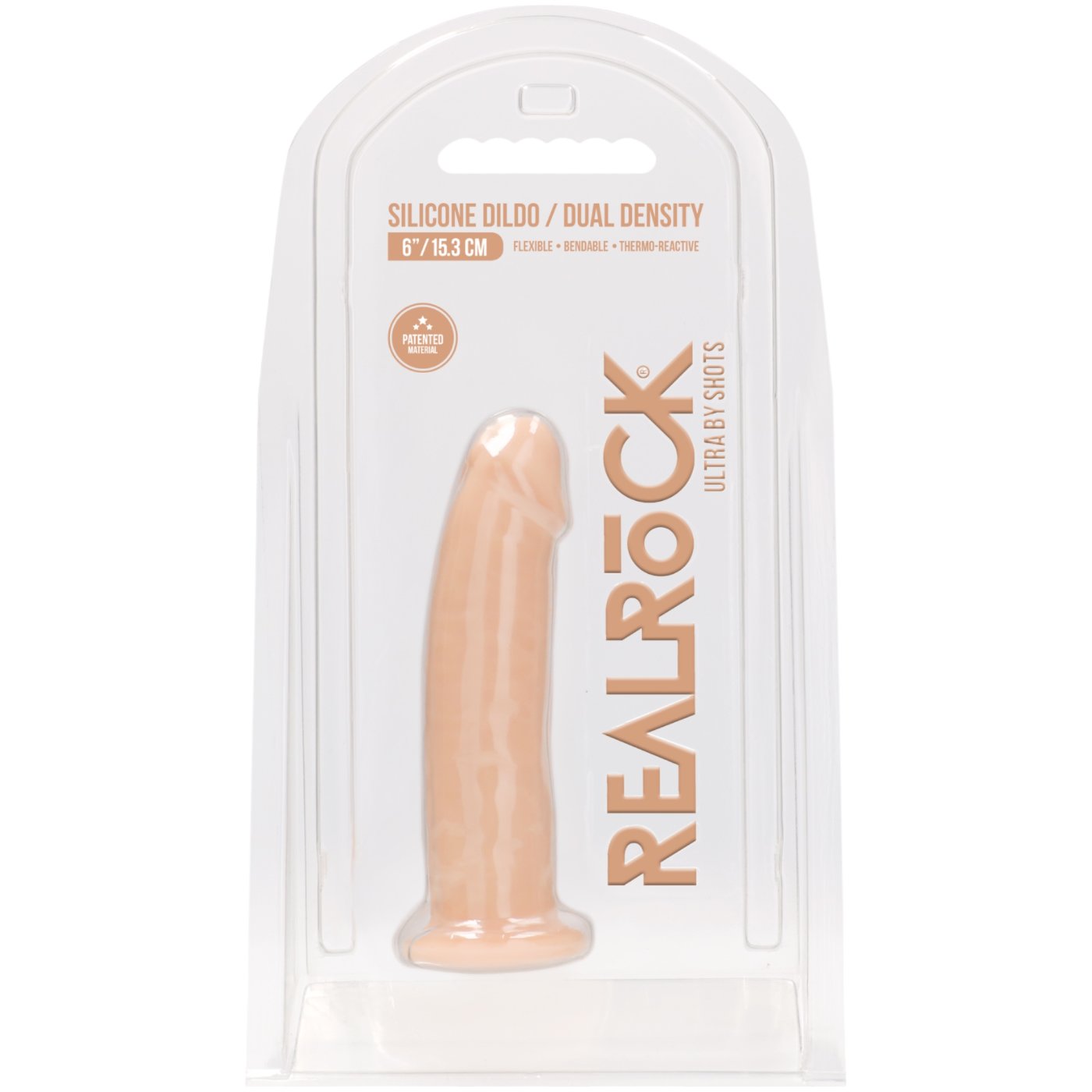 RealRock Realistic Silicone Dildo with Suction Cup 6 Inch