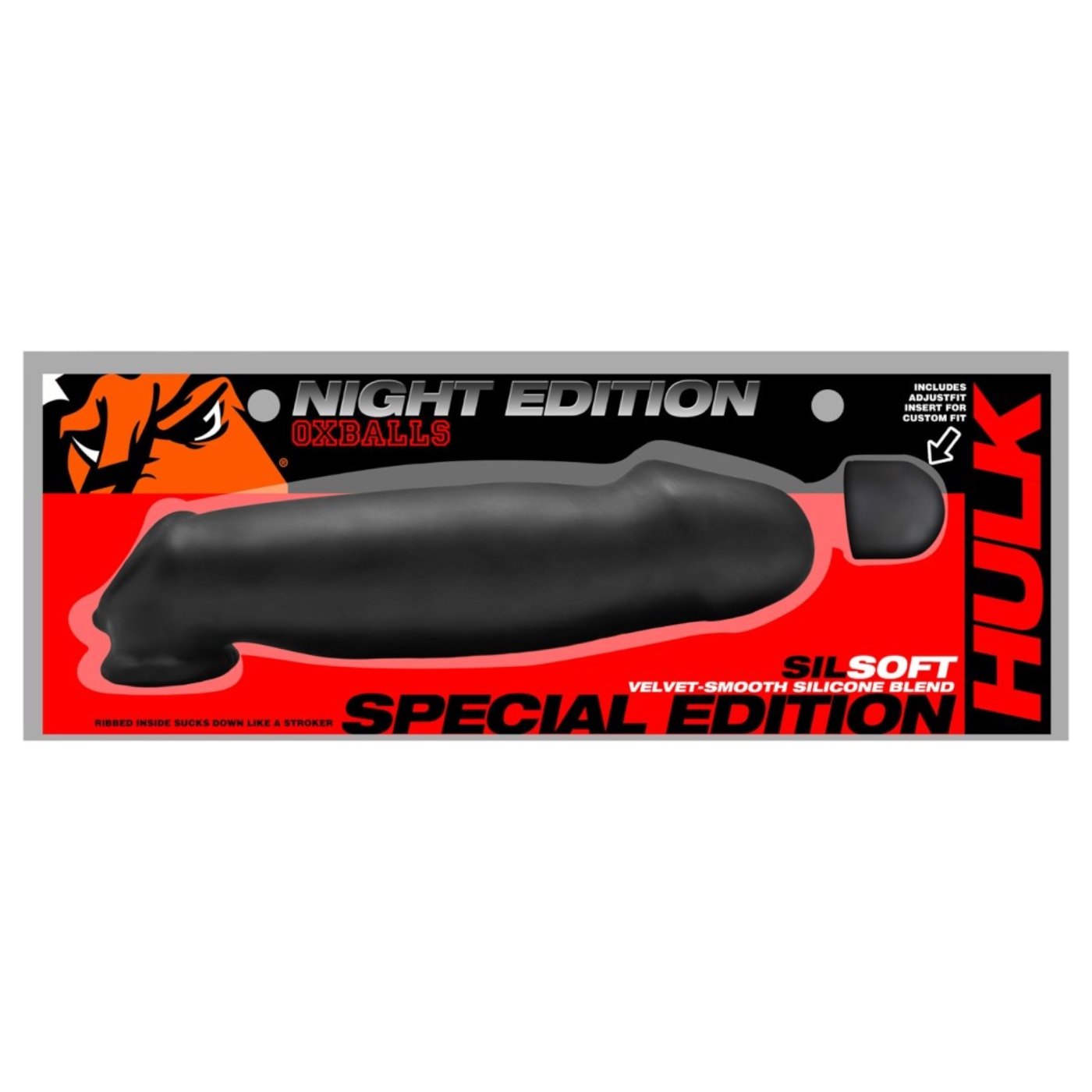 Oxballs HULK Thick Textured Silicone Cock Sheath Night Edition