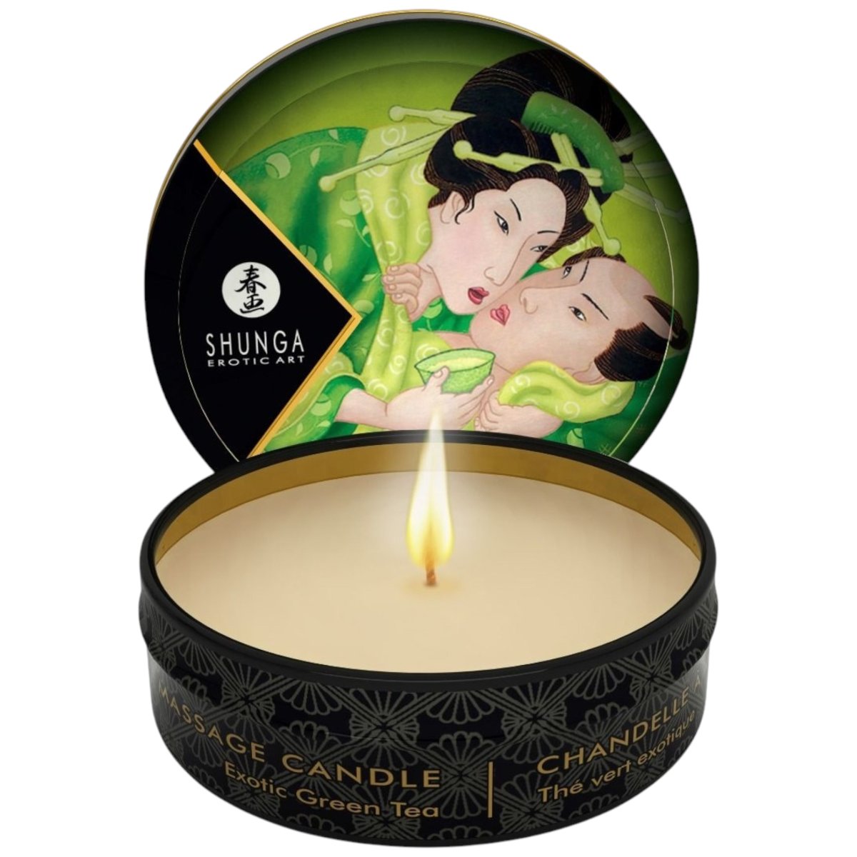 Shunga Mini Massage Candle Exotic Green Tea 30ml