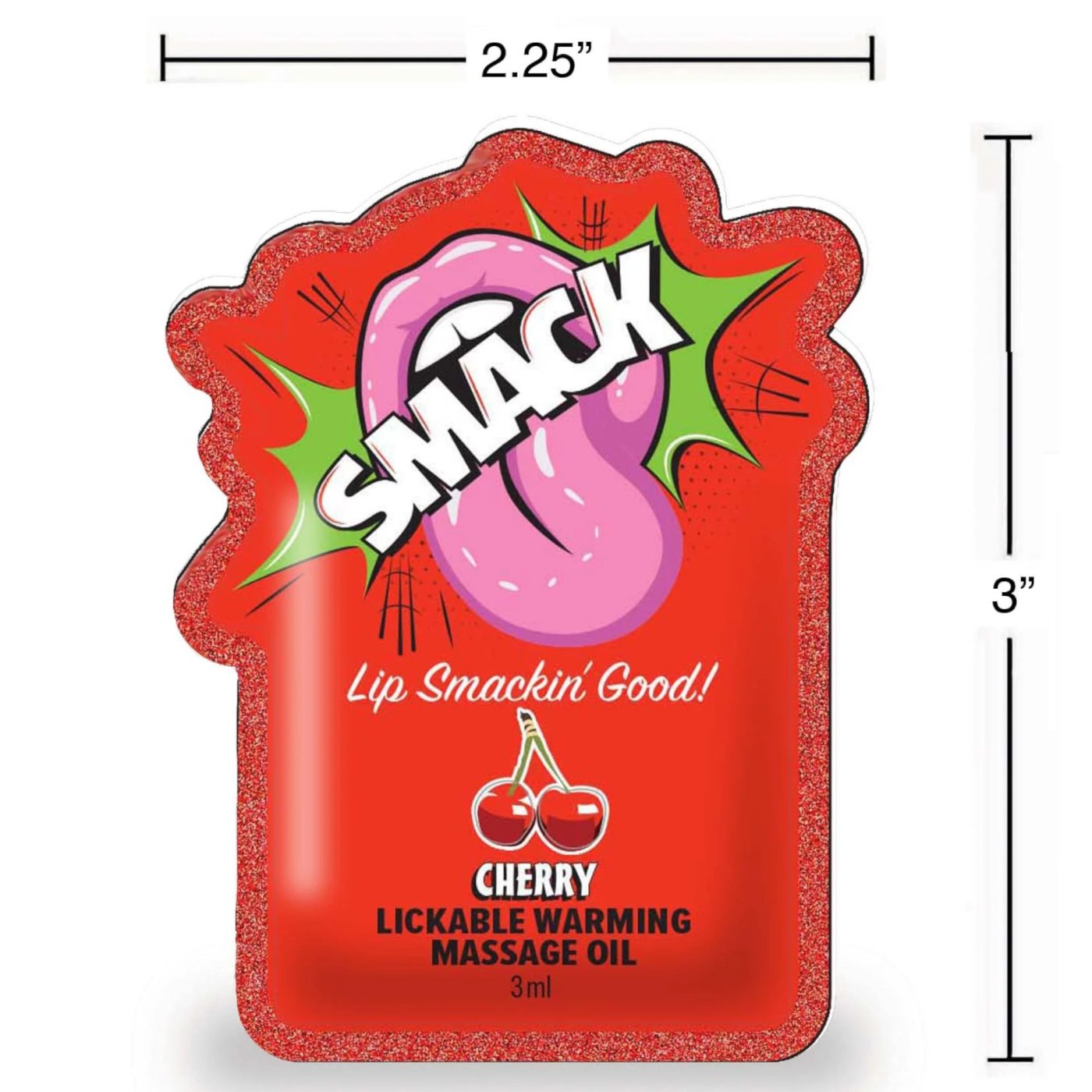 SMACK Lickable Warming Body Massage Oil 3ml x 36 Display