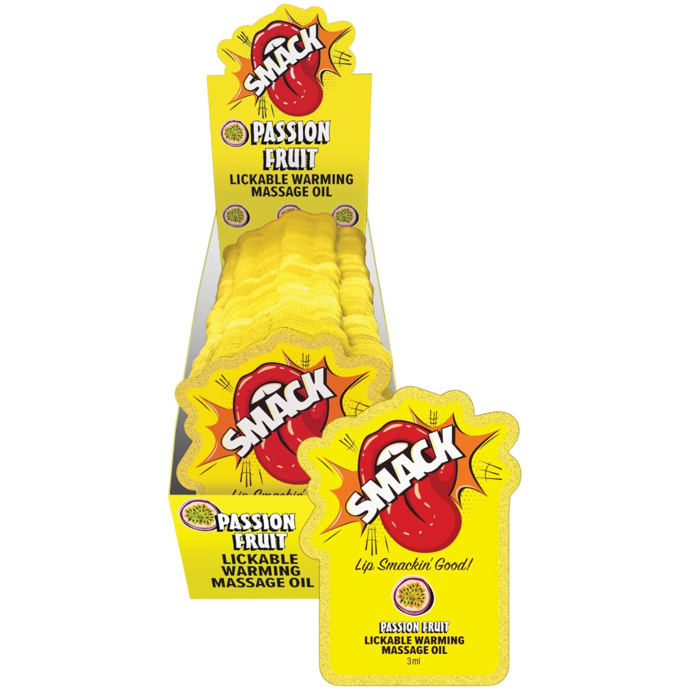 SMACK Lickable Warming Body Massage Oil 3ml x 36 Display
