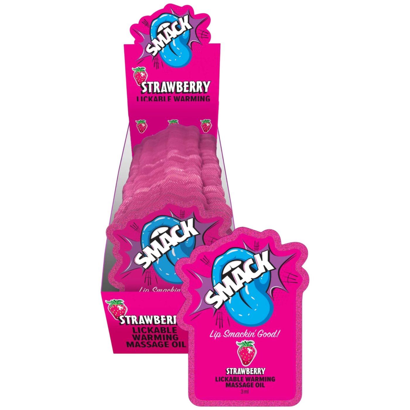 SMACK Lickable Warming Body Massage Oil 3ml x 36 Display
