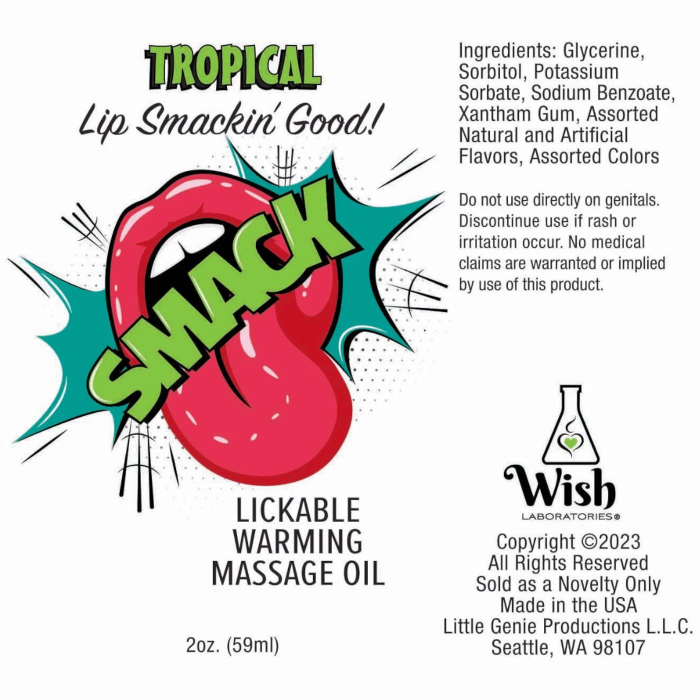 SMACK Lickable Warming Body Massage Oil 3ml x 36 Display