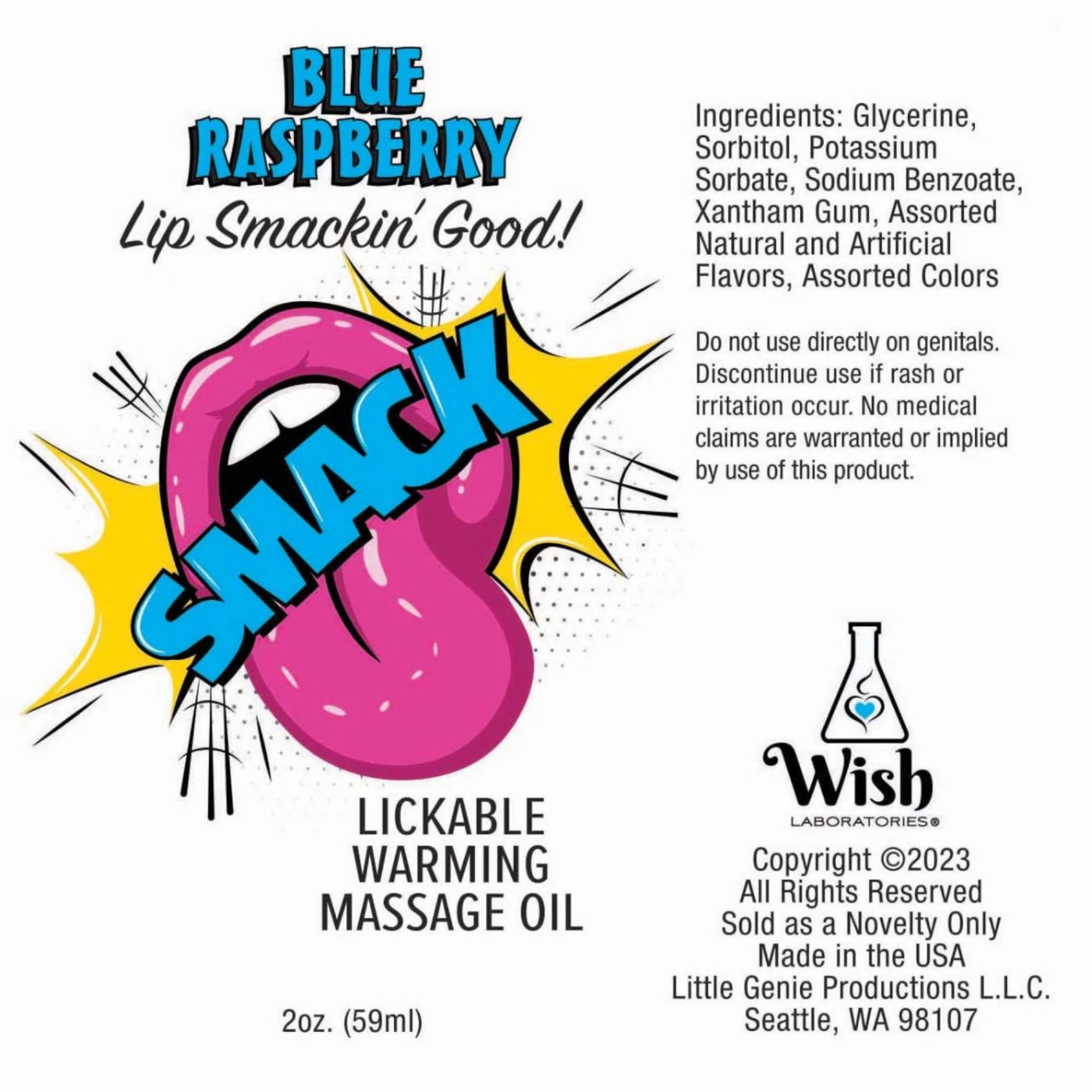 SMACK Lickable Warming Body Massage Oil 3ml x 36 Display