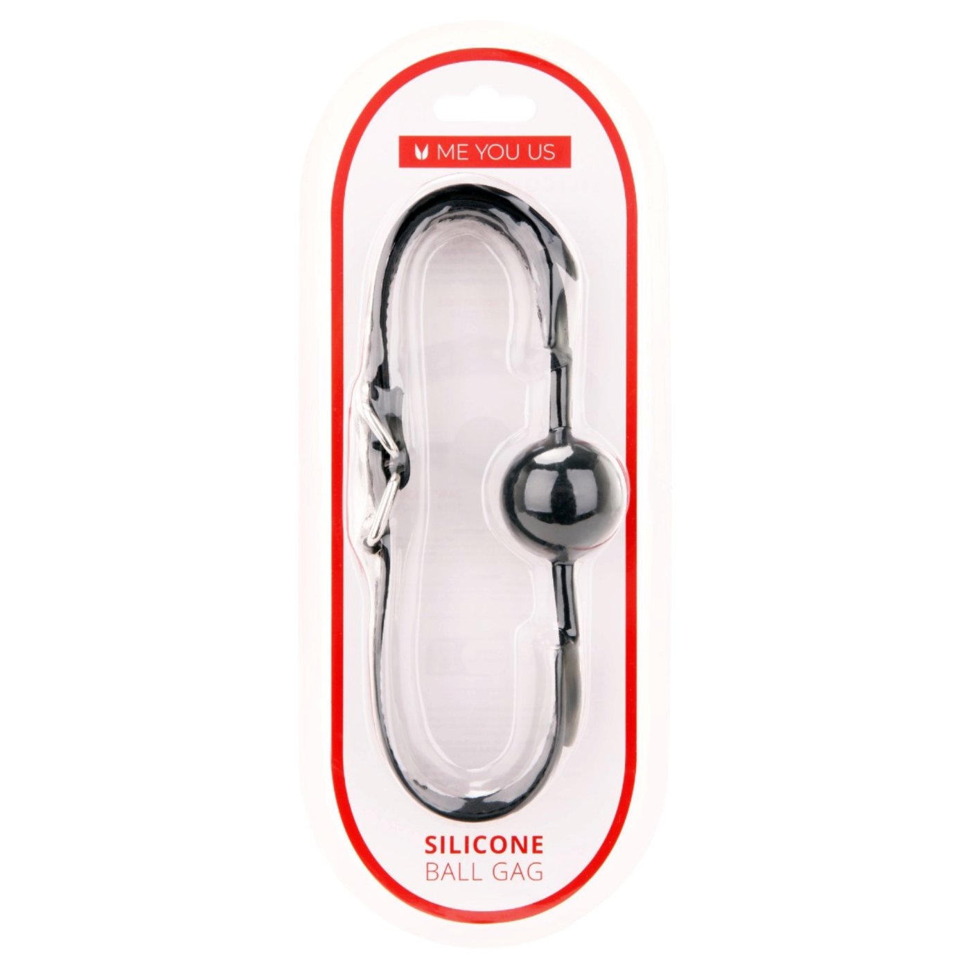 Me You Us Silicone Ball Gag Black