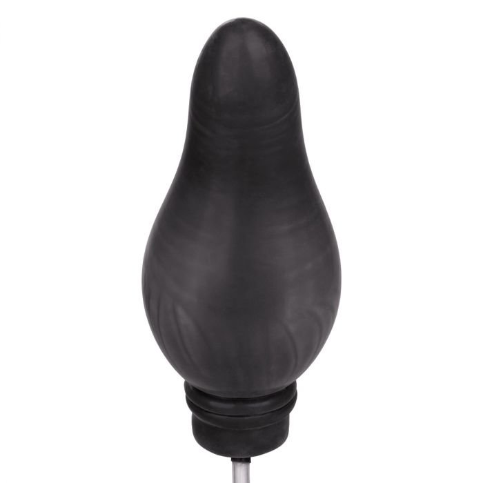 COLT Hefty Probe Inflatable Butt Plug Black 6.5 Inch