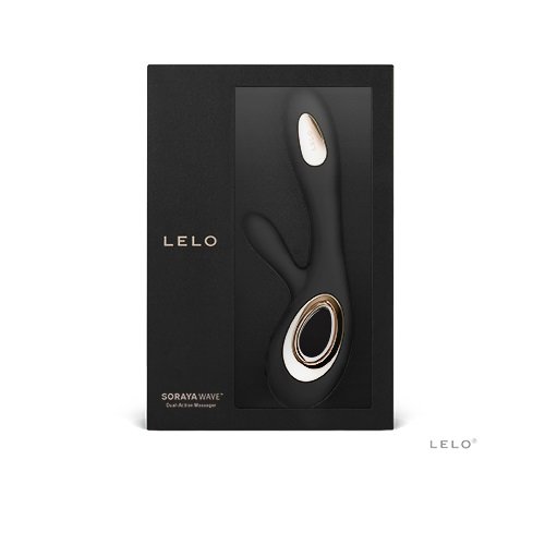 Lelo Soraya Wave Rechargeable Rabbit Vibrator Black