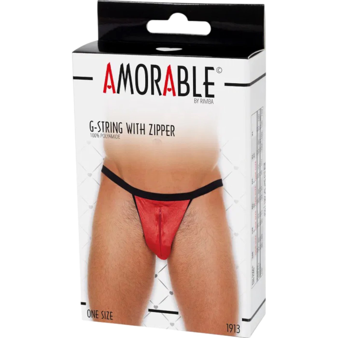 Rimba Men’s Red Zip-Front G-String