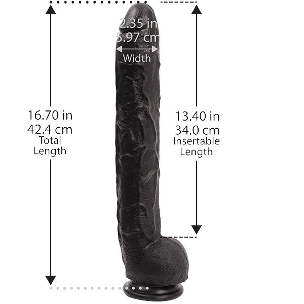 Doc Johnson Dick Rambone Black Cock 13.5 Inch