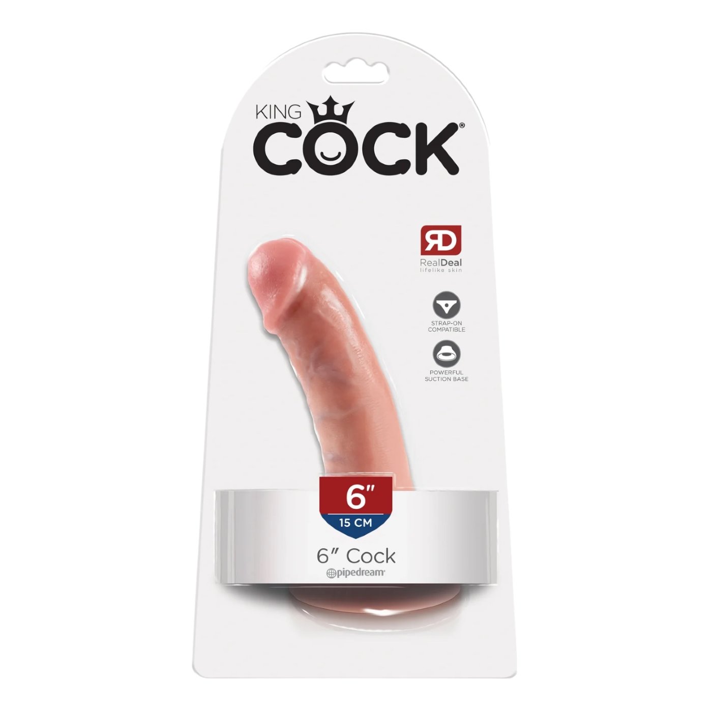 King Cock Ultra Realistic Suction Cup Dildo 6 Inch