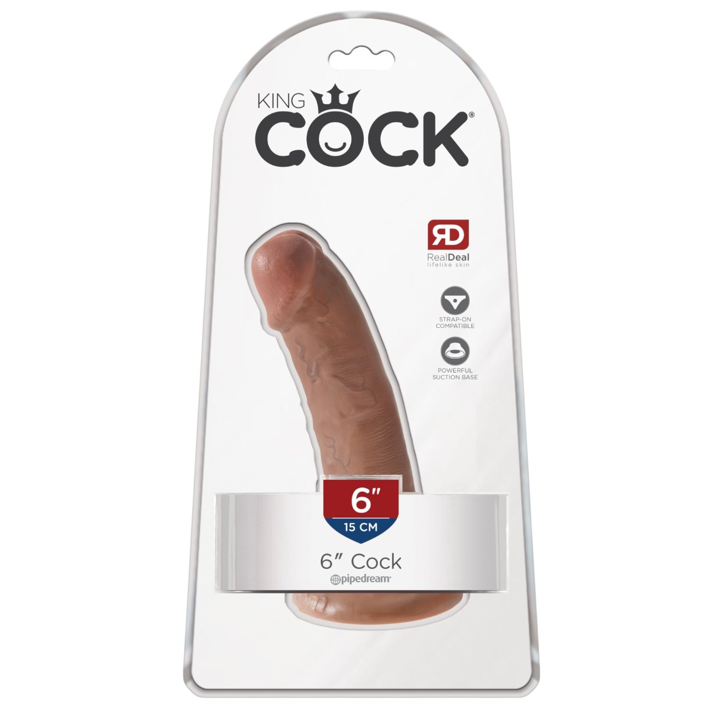 King Cock 6-Inch Ultra Realistic Dildo with Suction Cup