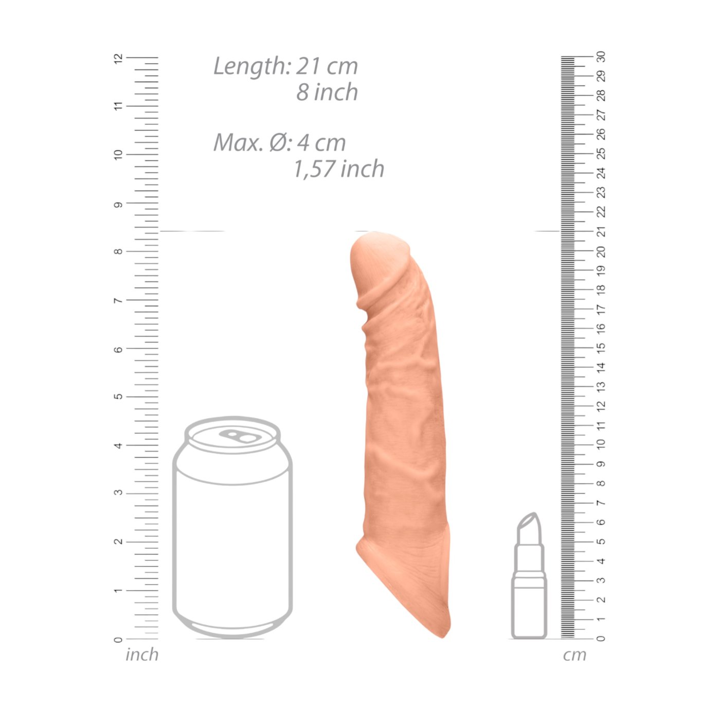 RealRock 8 Inch Penis Sleeve