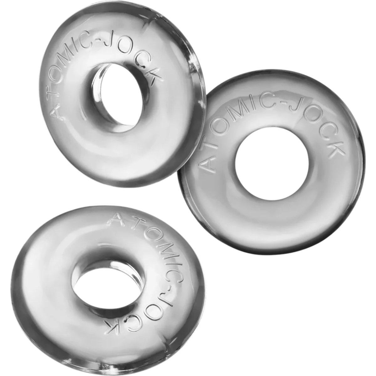 Oxballs Ringer Stretchy Cock Ring Set Clear (3 Pack)