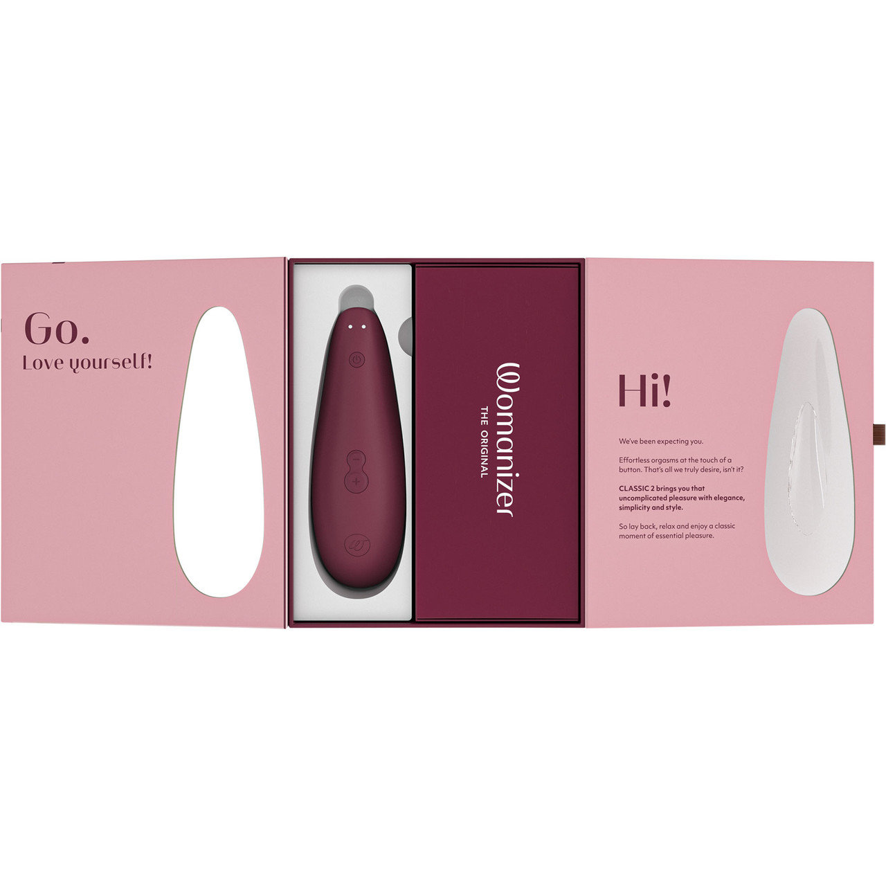Womanizer Classic 2 Rechargeable Clitoral Suction Stimulator Bordeaux