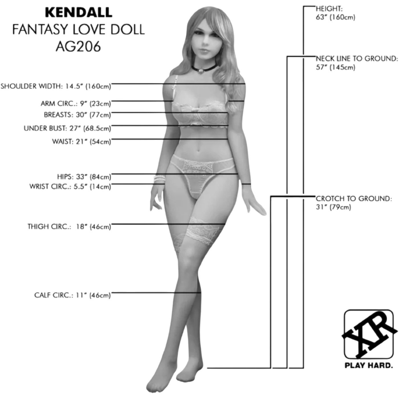 NextGen Dolls Kendall Fantasy Love Doll Realistic Life‑Size Sex Doll