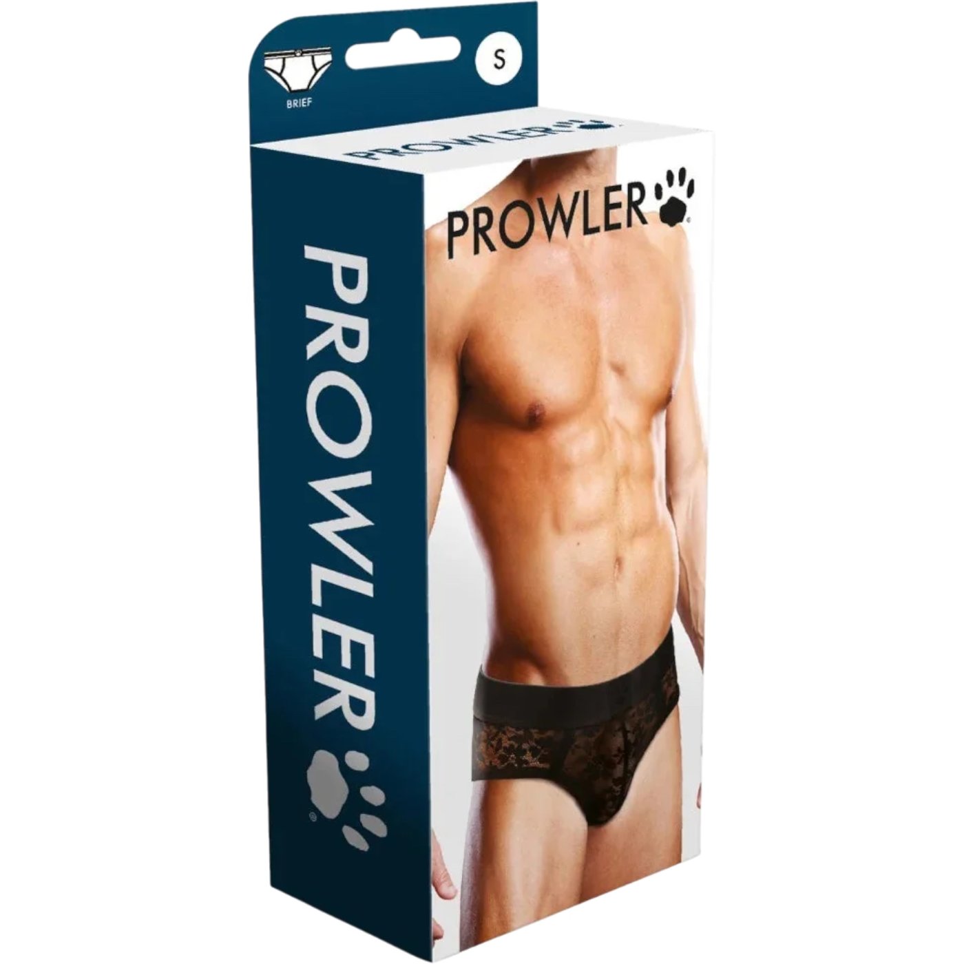 Prowler Lace See-Through Brief Black