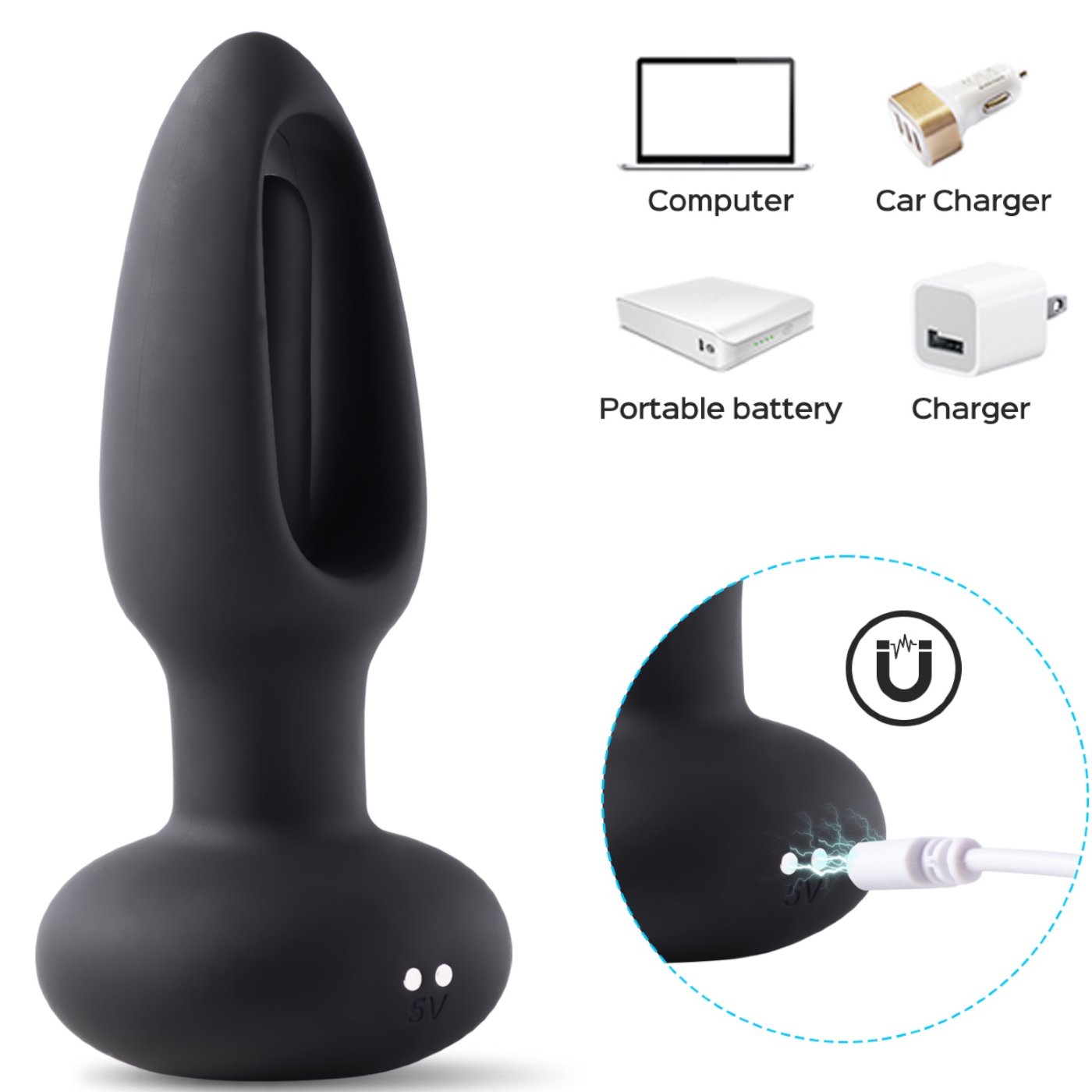 Honey Play Box Snuggy Tapping Prostate Massager Silicone Rechargeable Vibrating Butt Plug