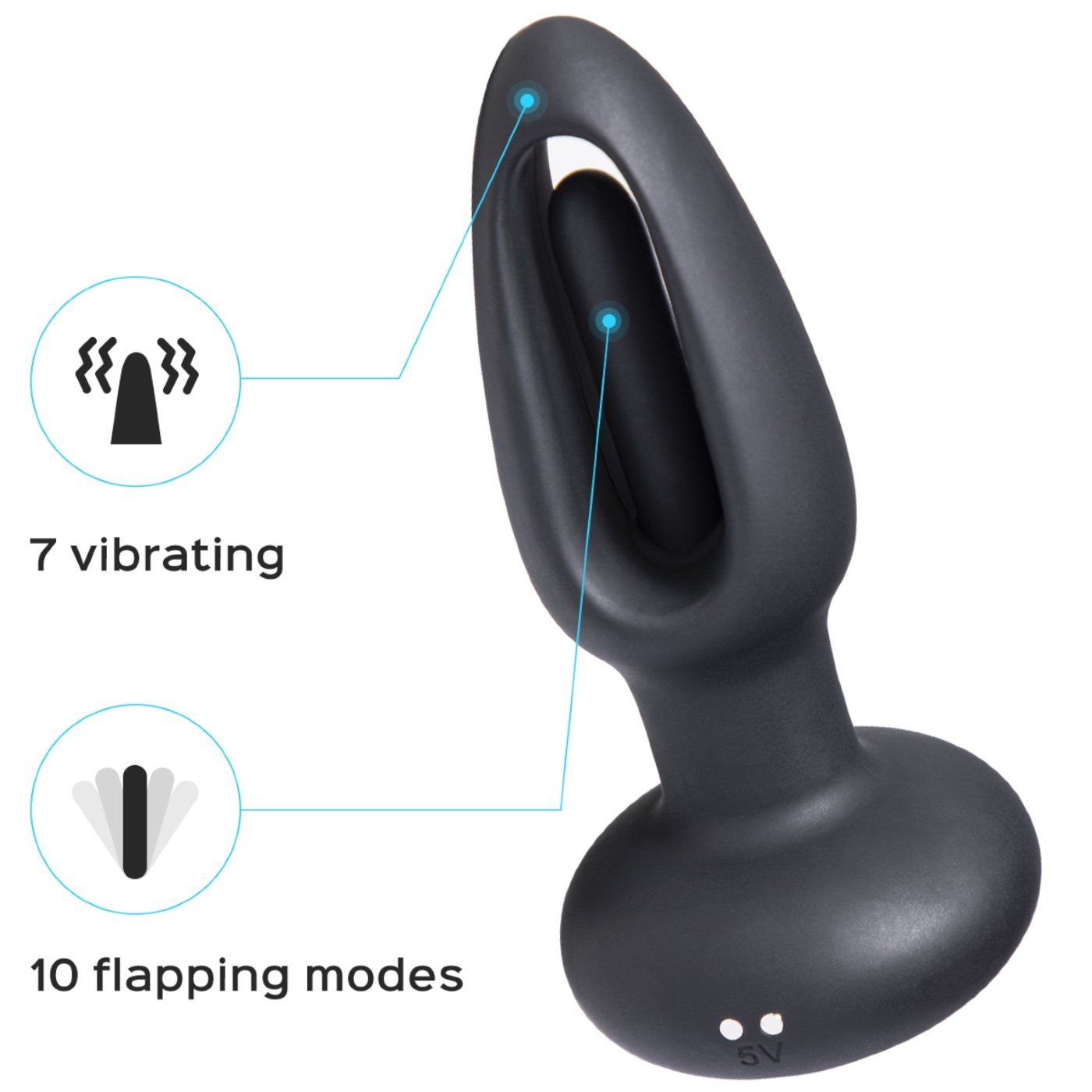 Honey Play Box Snuggy Tapping Prostate Massager Silicone Rechargeable Vibrating Butt Plug