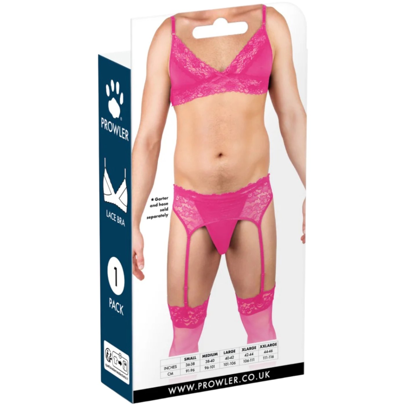 Prowler Men's Lace Bra Pink