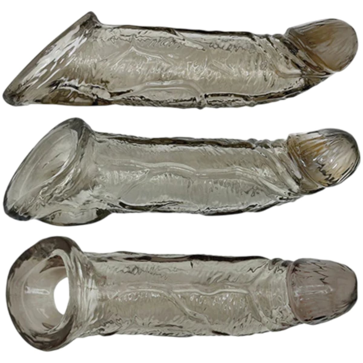 Oxballs Coach Cocksheath Cock Sleeve Penis Extender 8 Inch, Smoke