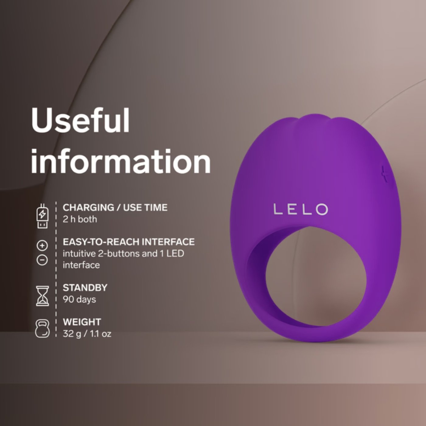 LELO Lifeguard Originals App Controlled Vibrating Cock Ring