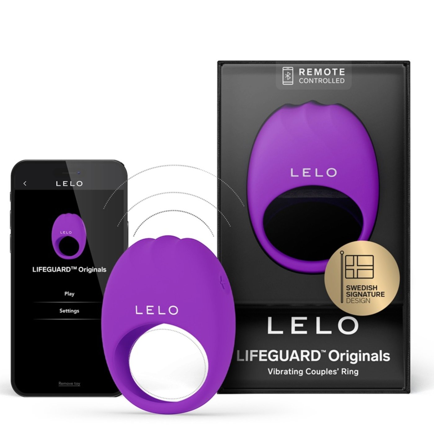 LELO Lifeguard Originals App Controlled Vibrating Cock Ring