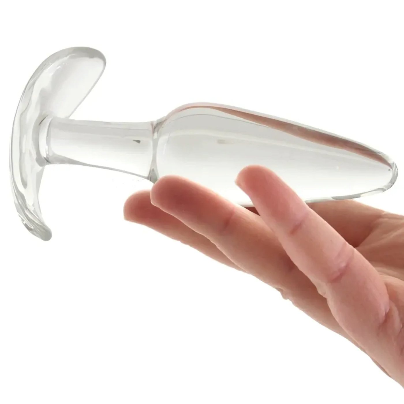 Clarity Utopian Floret Tapered Glass Butt Plug 5 Inch