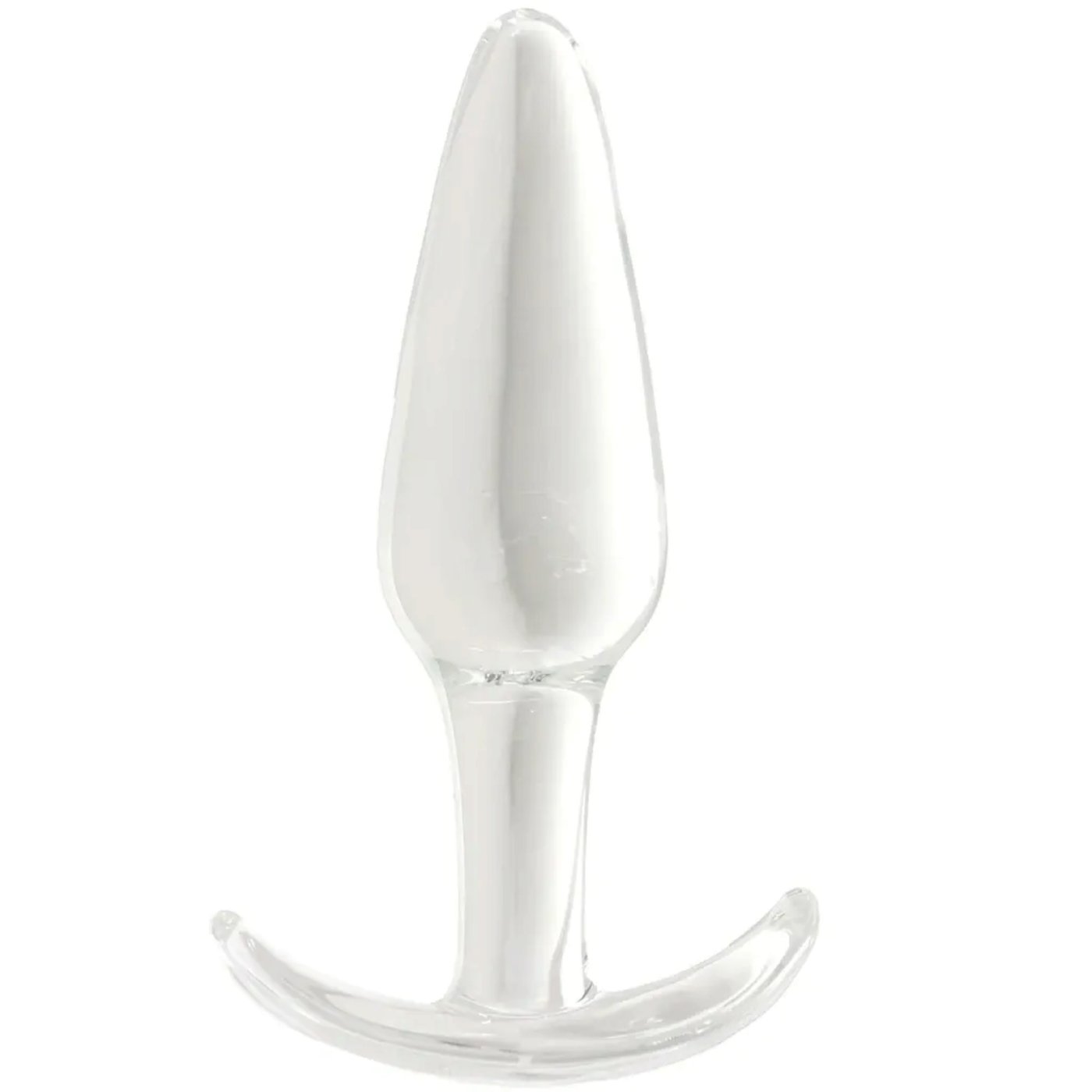 Clarity Utopian Floret Tapered Glass Butt Plug 5 Inch