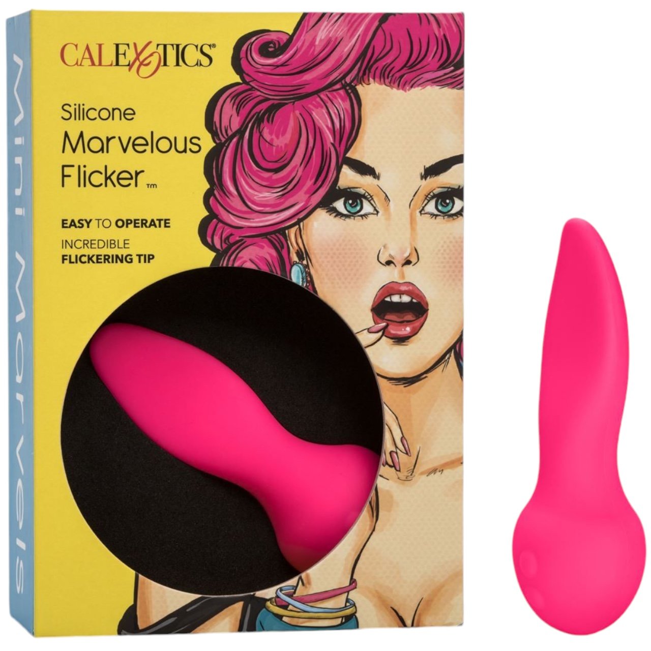 Mini Marvels Silicone Marvelous Flicker Rechargeable Vibrator