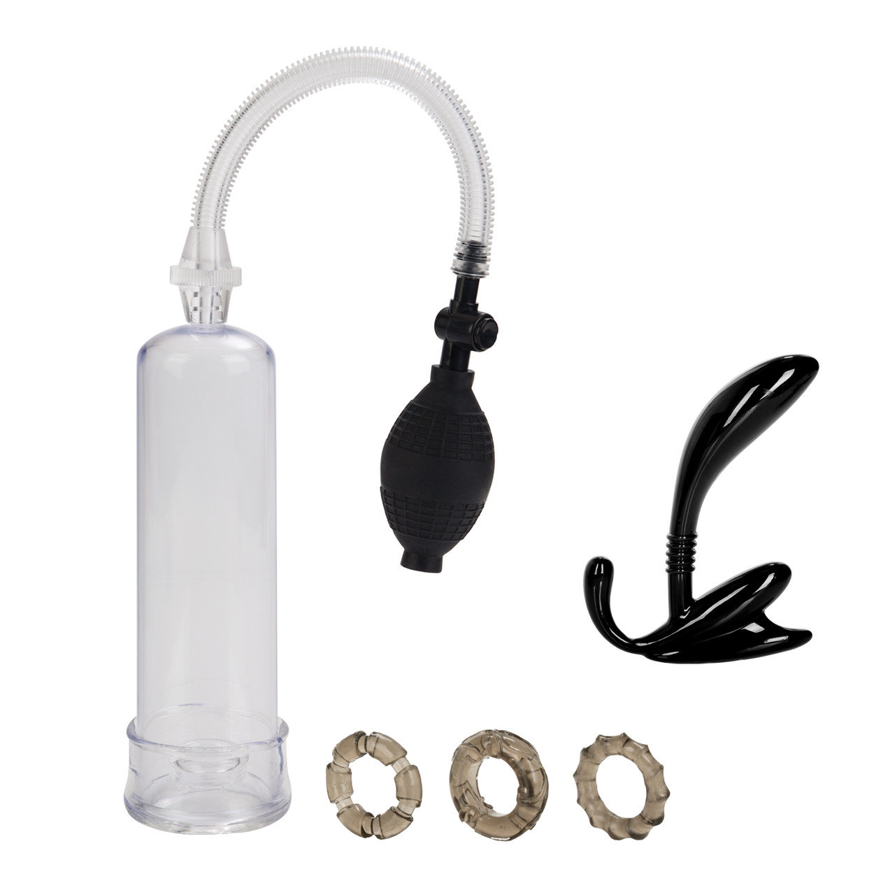CalExotics His Essential Pump Kit Manual Penis Pump Set