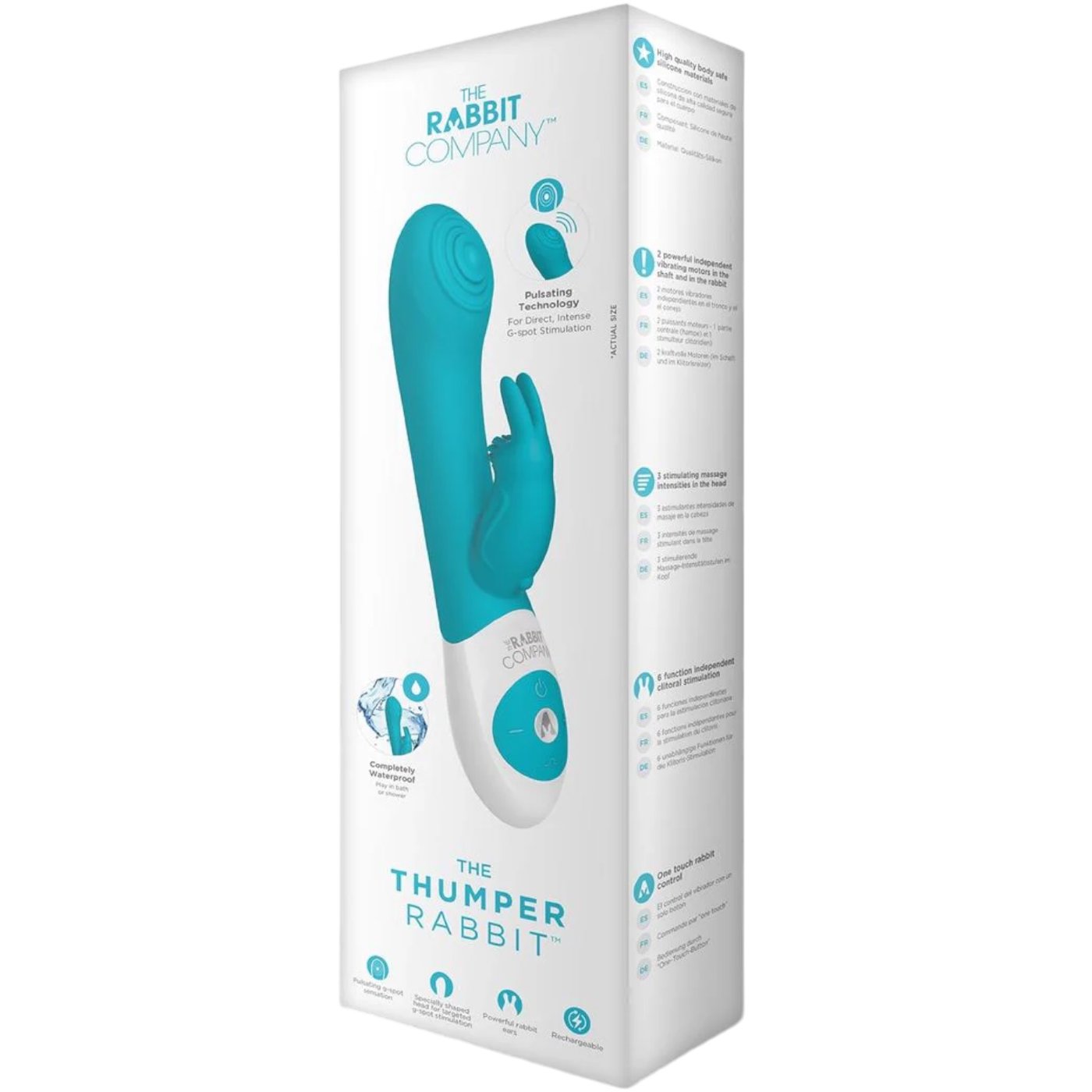 The Rabbit Company The Thumper Rabbit Rechargeable Vibrator Blue