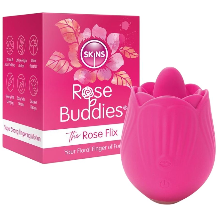 Skins Rose Buddies Rose Flix Licking Clitoral Vibrator