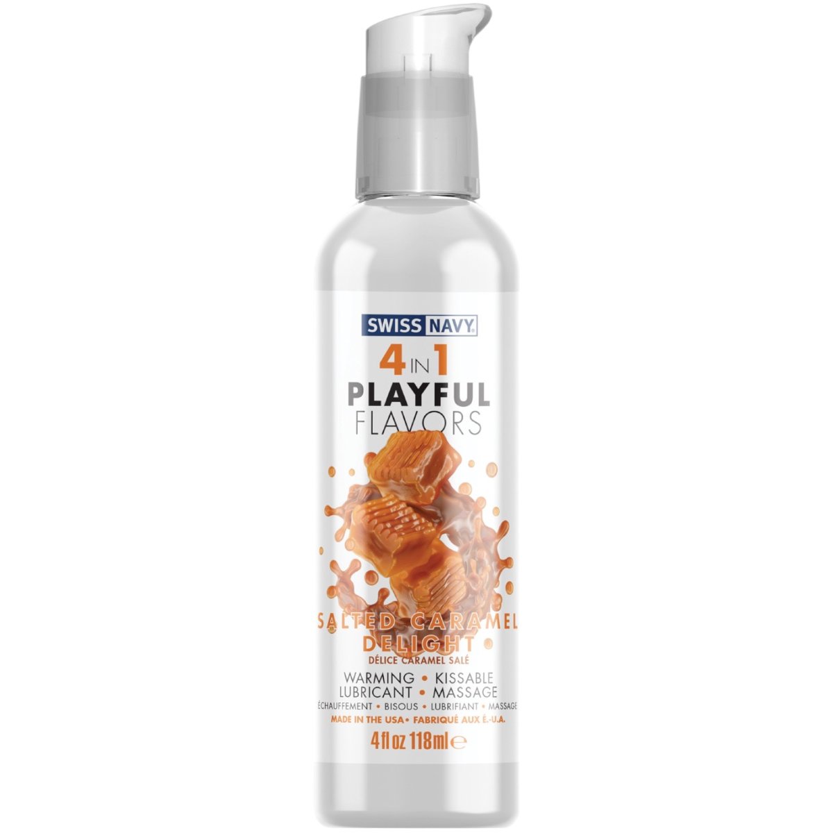 Swiss Navy 4in1 Salted Caramel Delight Water-Based Flavoured Lubricant 118ml