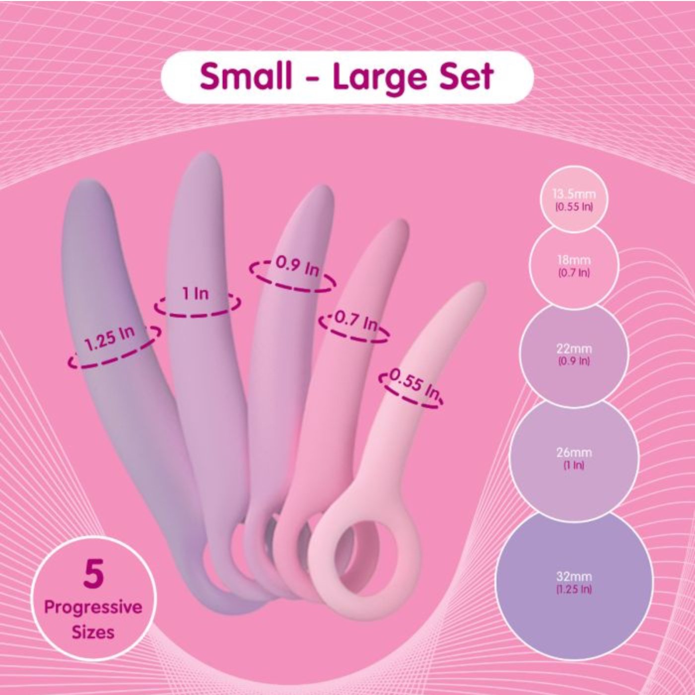 Skins Care Curved Dilators Set S-L (5 Pack)