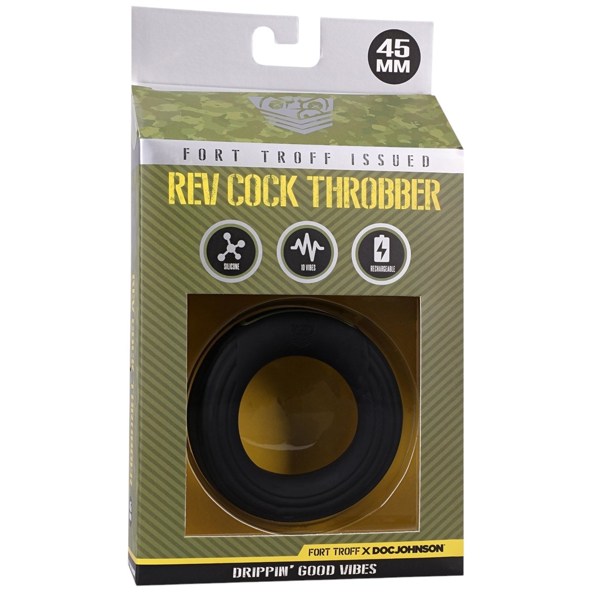Fort Troff Rev Cock Throbber Vibrating Cock Ring 45mm